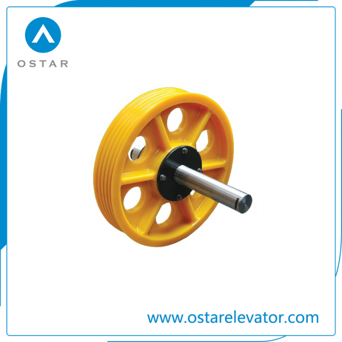 Elevator Parts, Nylon/Cast Iron Elevator Deflector Sheave, Traction Sheave (OS13) Image1