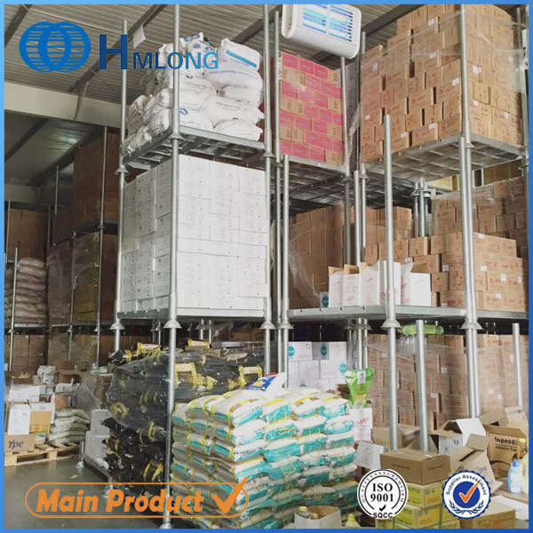 Galvanized Foldable Storage Steel Stacking Pallet Rack Image1