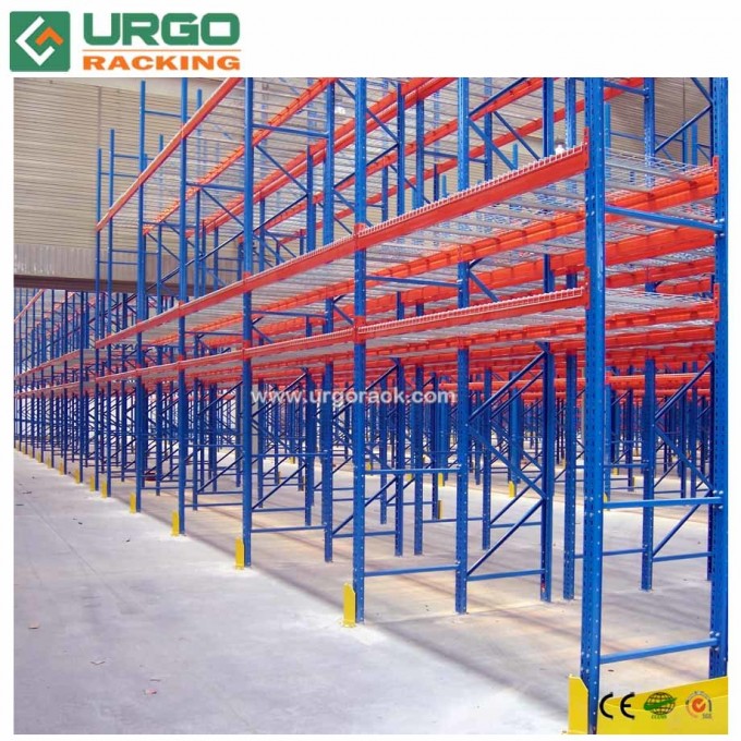 Warehouse Storage Pallet Rack with Wire Decking Image1