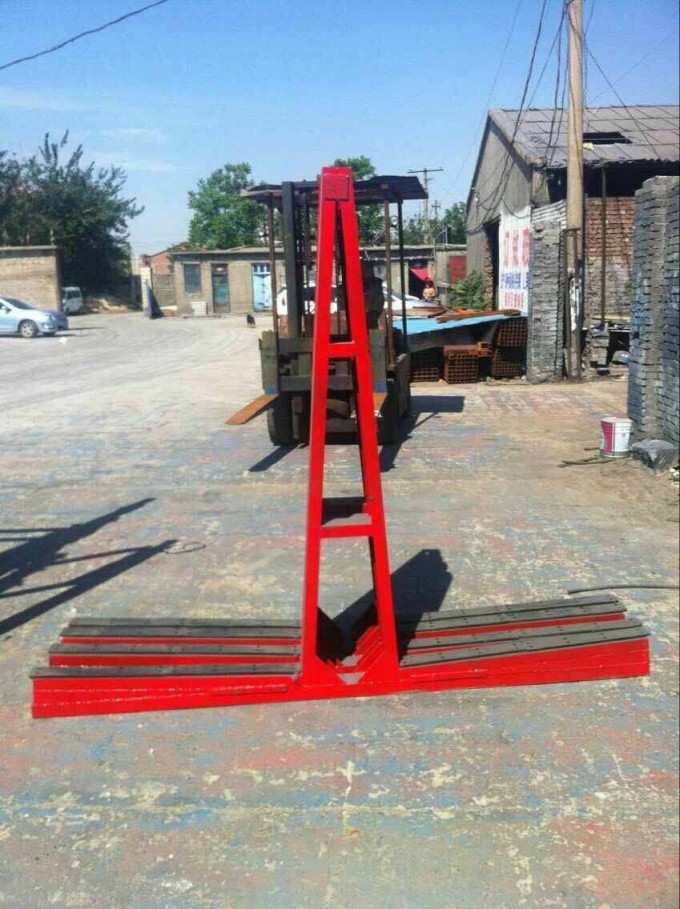 Glass Shelf Storage Rack Glass Transportation Pallet Roller Pipe Warehouse Storage Rack A Shape Image1