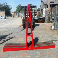 Glass Shelf Storage Rack Glass Transportation Pallet Roller Pipe Warehouse Storage Rack A Shape