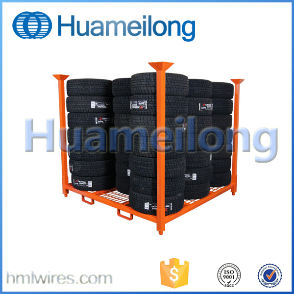 Industrial Stacking Metal Storage Tire Pallet Rack Image1