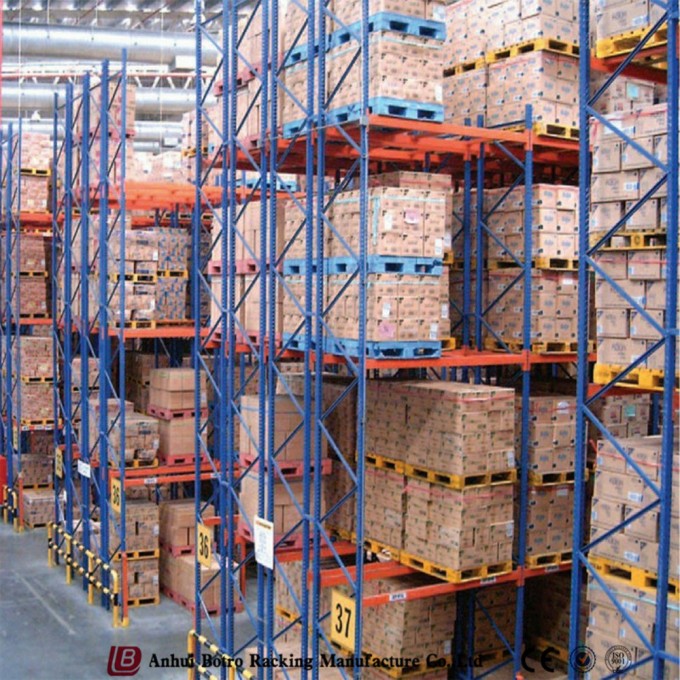Warehouse Storage Double Deep Pallet Rack Shelving Image1