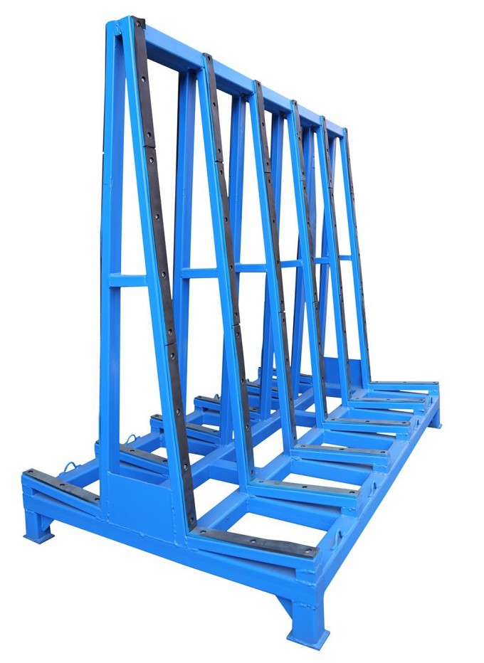 Glass Shelf Storage Rack Glass Transportation Pallet Roller Pipe Warehouse Storage Rack Image1