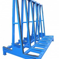 Glass Shelf Storage Rack Glass Transportation Pallet Roller Pipe Warehouse Storage Rack