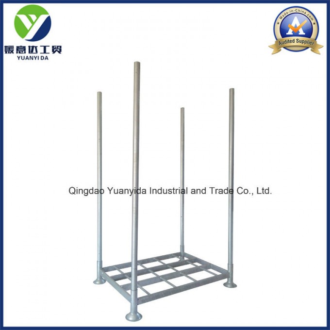 Stackable Storage Hot Galvanized Heavy Duty Industrial Steel Pallets Rack Image1