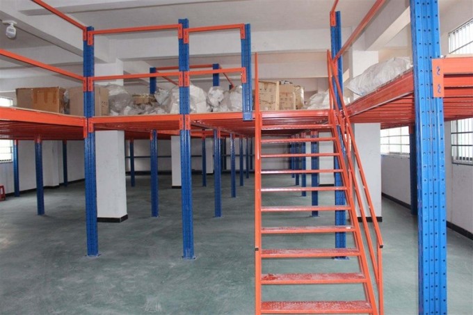 Medium Duty Attic Floor Storage Rack /Steel Storage Mezzanine Floor Rack/Pallet Rack Image1