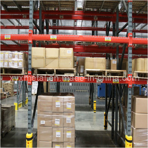 Pallet Storage Rack Bay with Metar Steel or Plastic Bumpers Image1