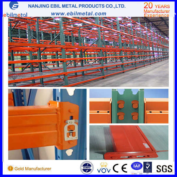 USA Teardrop Pallet Racking with Pitch 50.8mm for Warehouse Storage Image1
