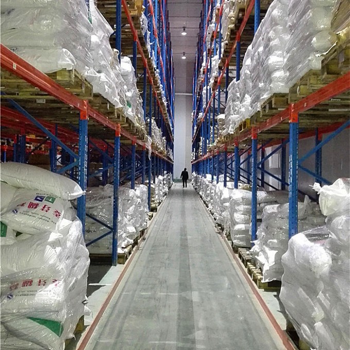 Vna Pallet Racking for Narrow Aisle Storage with Floor Rails Image1