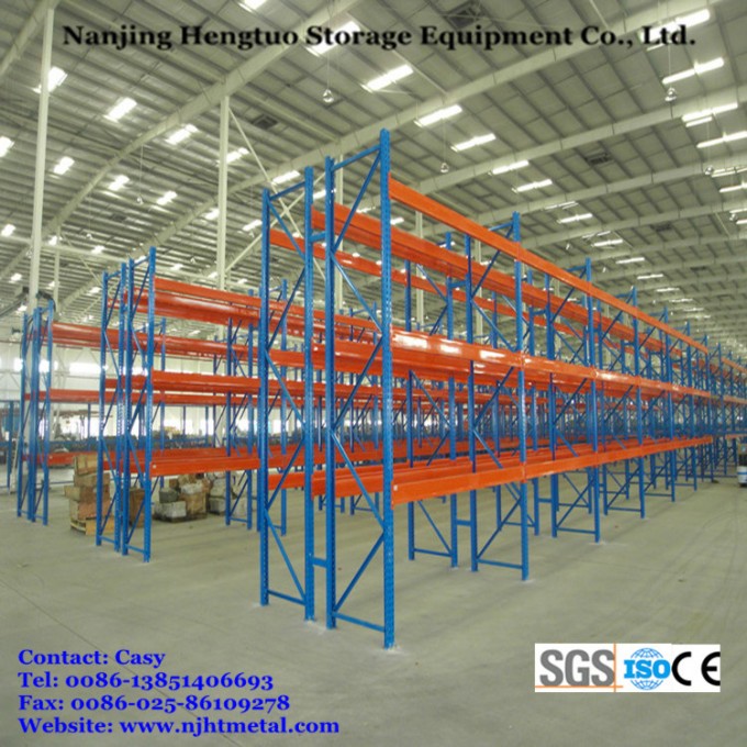 Hengtuo Warehouse Storage Heavy Duty Pallet Racking with Wire Decking Image1