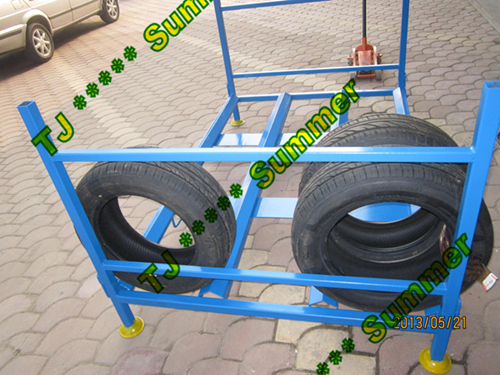 Foldable Tyre and Tire Storage Rack Image1