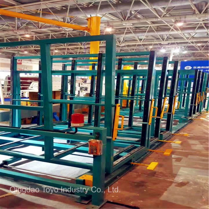 Removable Storage Glass Shelf Specification Storage Rack Metal Transport Rack for Glass Factory Image1