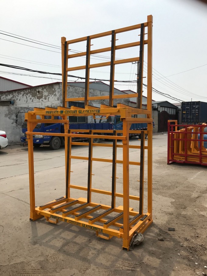 Two Layer L Shape Storage Glass Rack for Glass Deposit Image1