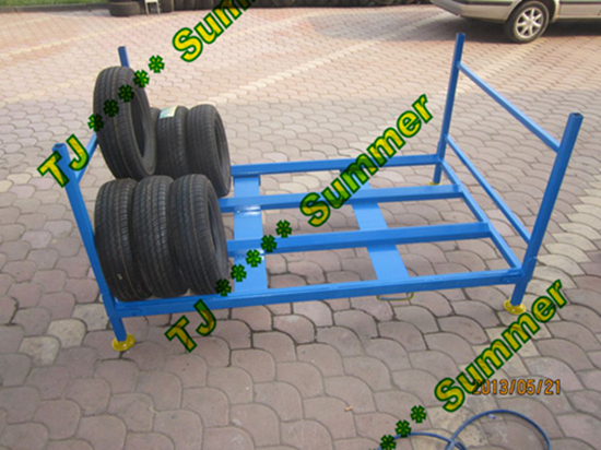 Foldable Truck Tire Storage Rack Image1