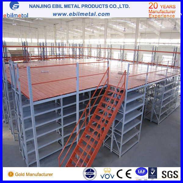 Multi-Level Warehouse Steel Mezzanine Storage Rack with Different Floor Style Image1