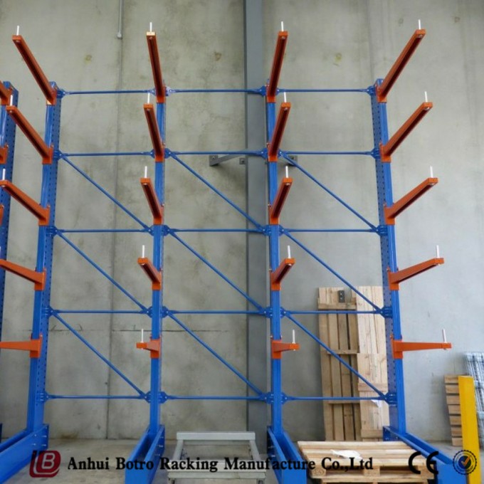 Powder Coating Warehouse Industrial Metal Cantilever Storage Racks Image1