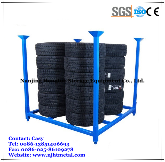 Warehouse Storage Stacking Portable Metal Truck Spare Tire Racking Image1