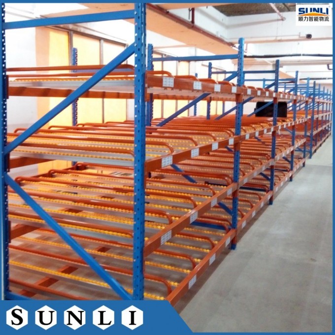 Q235B Steel Warehouse Storage Carton Flow Gravity Rack Image1
