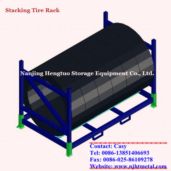Warehouse Storage Heavy Duty Steel Stackable Tire Racking Image1