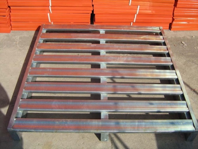 Warehouse Long Life Galvanized Steel Pallet /Storage Rack Image1