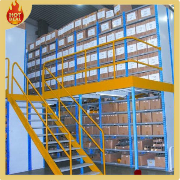 Steel Warehouse Multi-Level Mezzanine Floor Storage Rack Image1