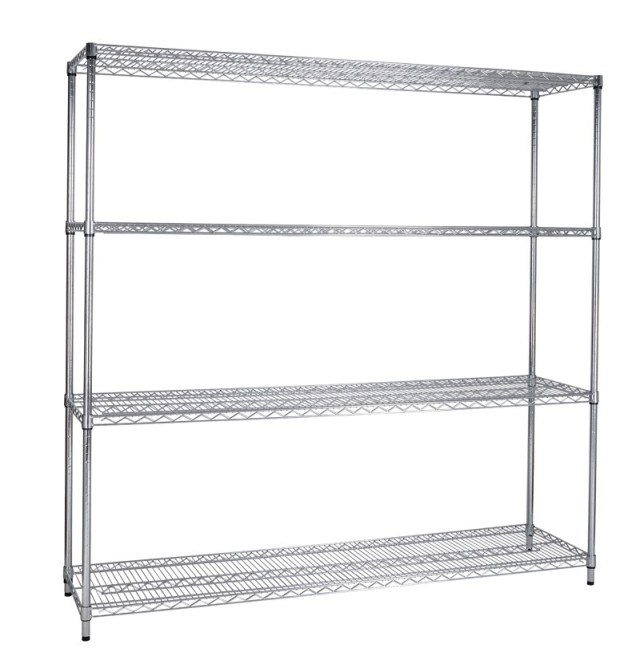 Multi-Level Steel Warehouse Storage Wire Rack Shelf with Adjustable Shelf Height Image1