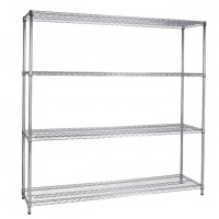 Multi-Level Steel Warehouse Storage Wire Rack Shelf with Adjustable Shelf Height