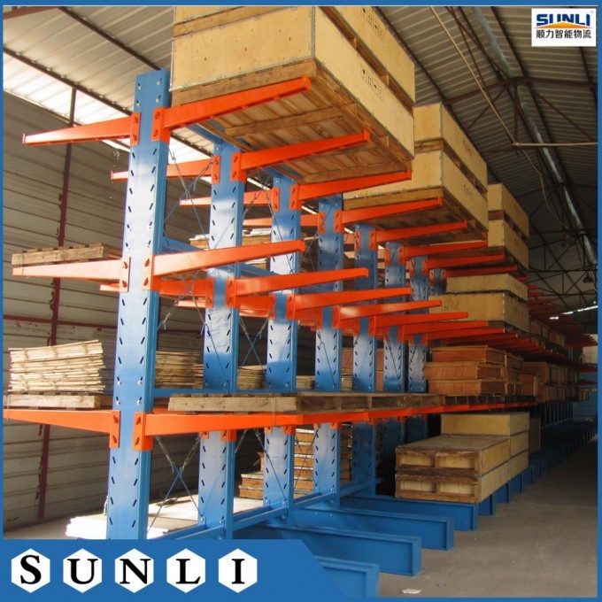 SGS/ISO Double Faced Industrial Storage Lumber Cantilever Rack Image1