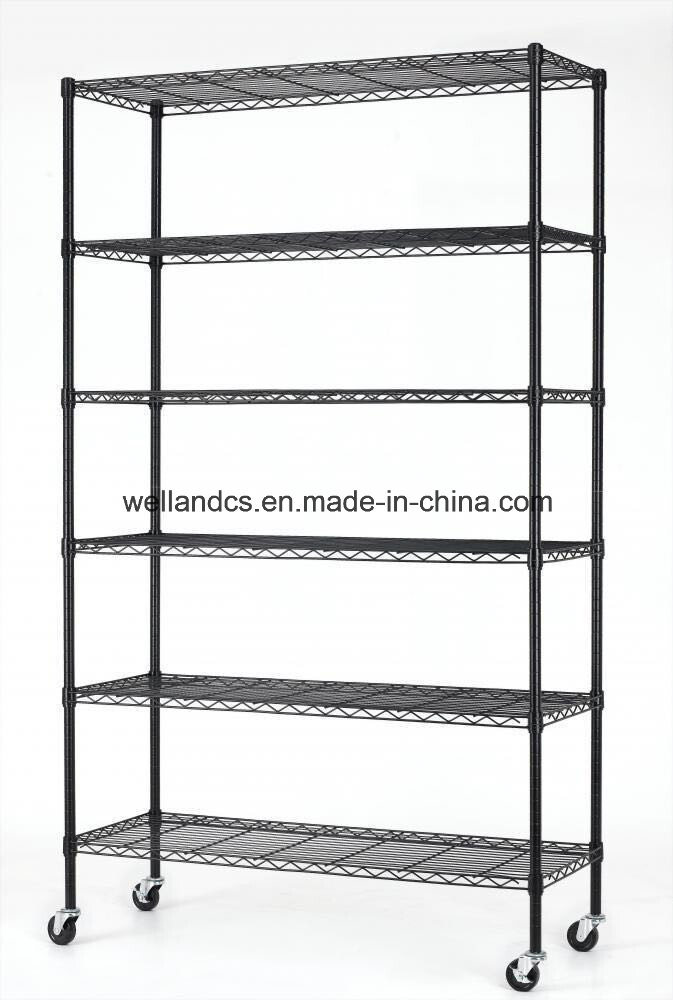 Medium Adjutable Steel Wire Shelving Rack for Sundries & Garage Storage Image1