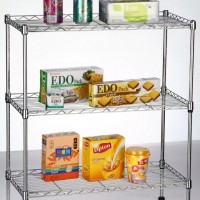 Metal Wire Shelving Display Shelf Kitchen Storage Rack
