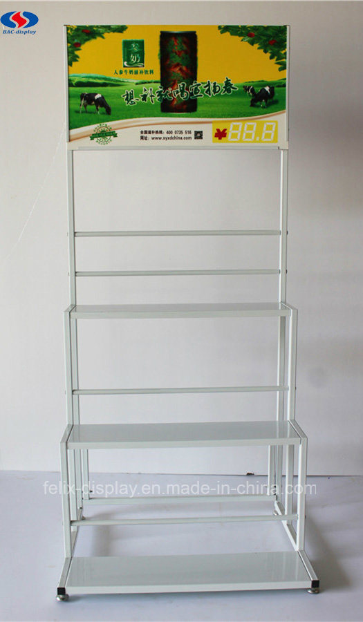 OEM Customized Supermarket Metal Storage Rack for Milk Image1