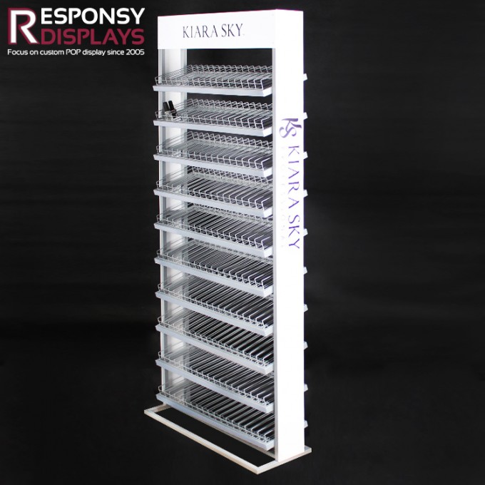 Factory Price Nail Polish Bottle Metal Shelf Dividers Storage Rack Image1