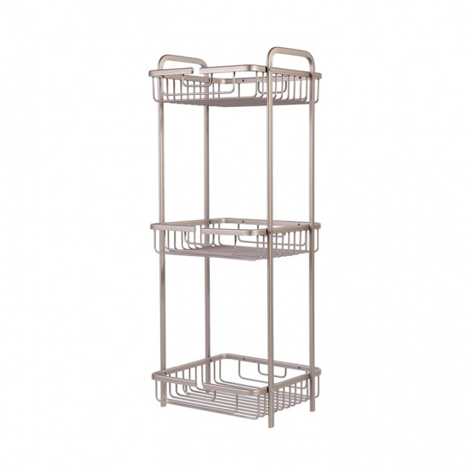 Promotianal Storage Metal Steel Bathroom Corner Rack for Towel, Soap and Shampoo Image1