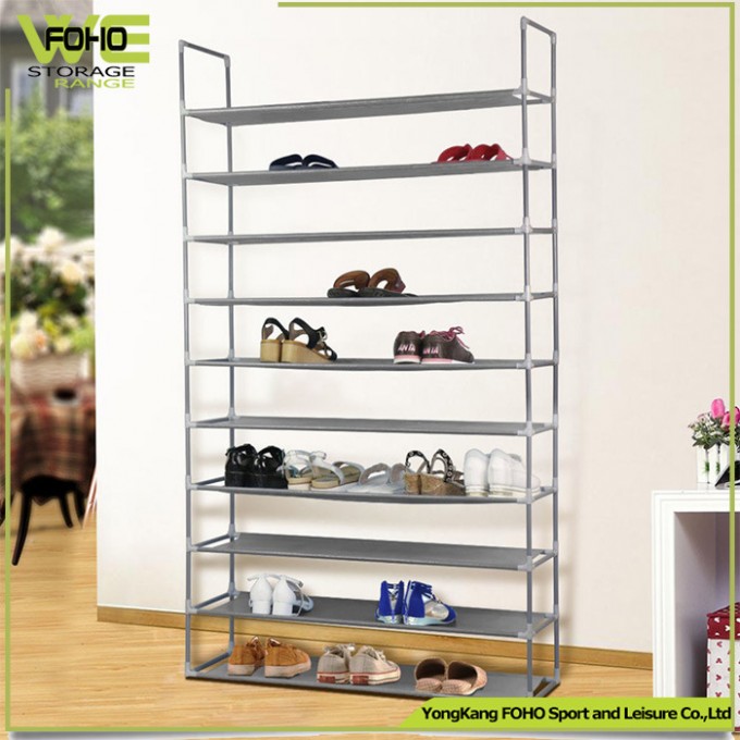 Portable Metal Simple Designs Shoe Tower Storage Rack Image1