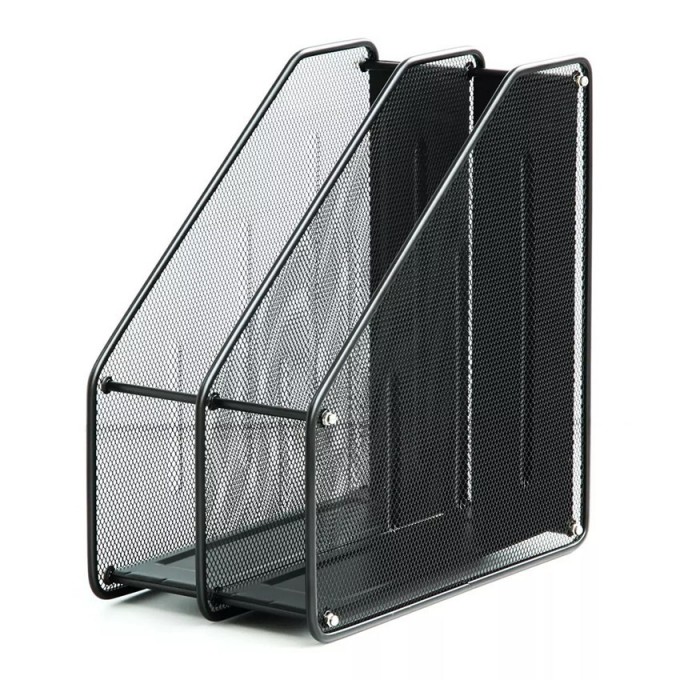 High Quality Metal Black File Documents Paper Storage Tray Shelf Racks Image1