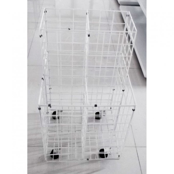 Metal Wire Storage Rack with Castors Image1