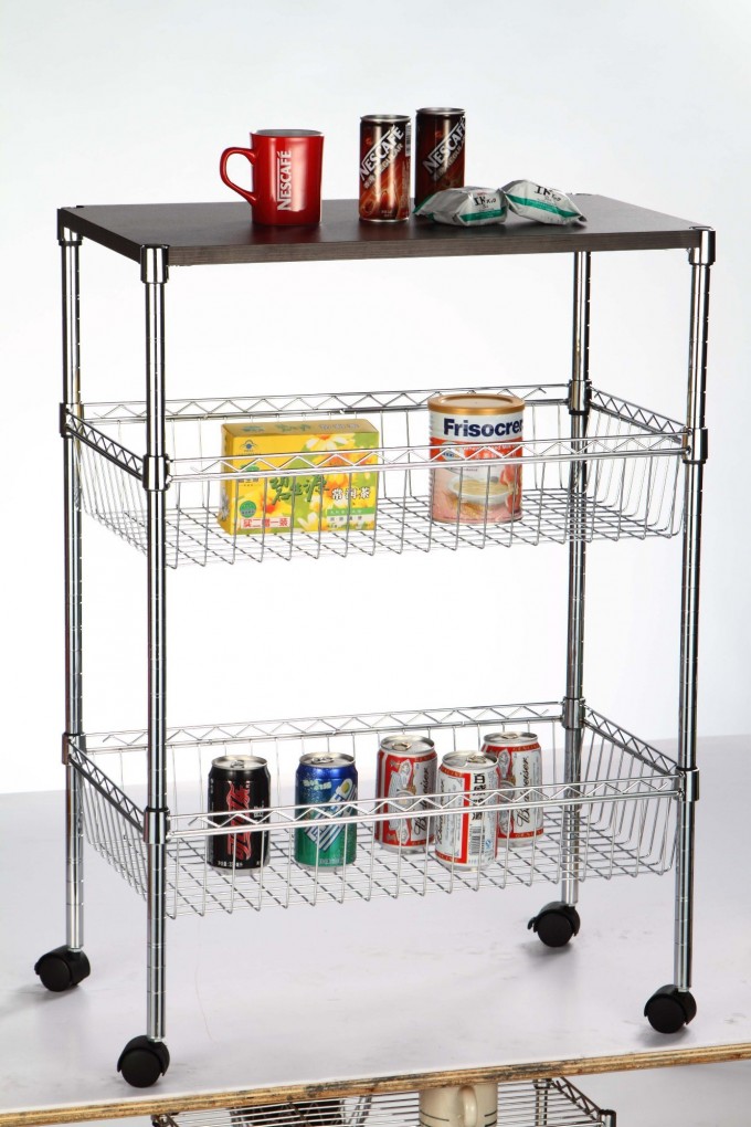 Metal Kitchen Storage Dish Shelf Wire Rack Image1
