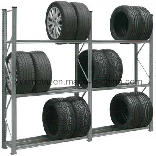 Adjustable Multifuntional Garage Storage Metal Steel Tire Rack Image1