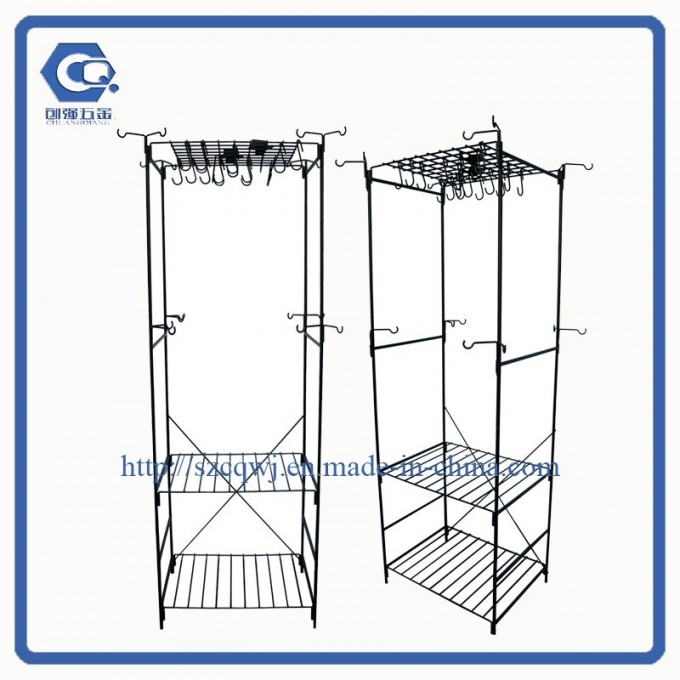 Store Floor-Standing Retail Storage Windbell Metal Hanging Display Rack Image1