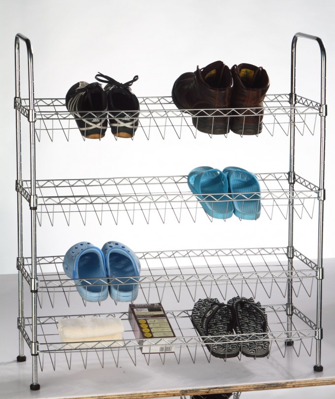 Display Stand Metal Wire Storage Shelving Supermarket Rack Image1