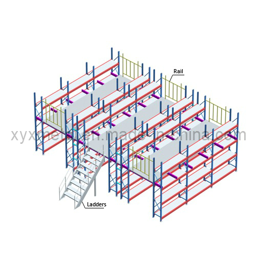 Warehouse Multi-Layer Metal Platform Storage Mezzanine Racks Image1