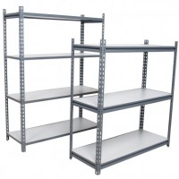 Light Duty Industrial Warehouse Steel Plate Metal Storage Rack