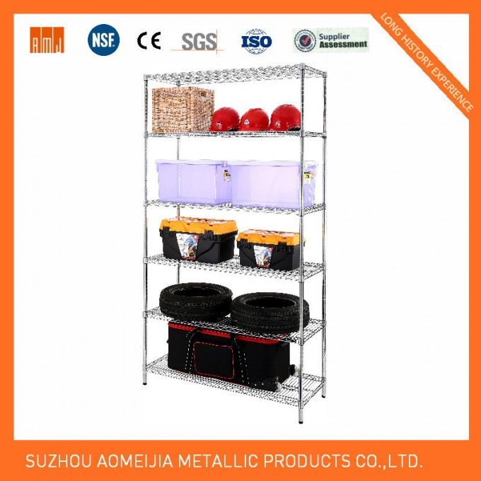 Newspaper Metal Storage Rack/Wire Mesh Storage Shelving/Adjustable Wire Mesh Metal Rack Image1