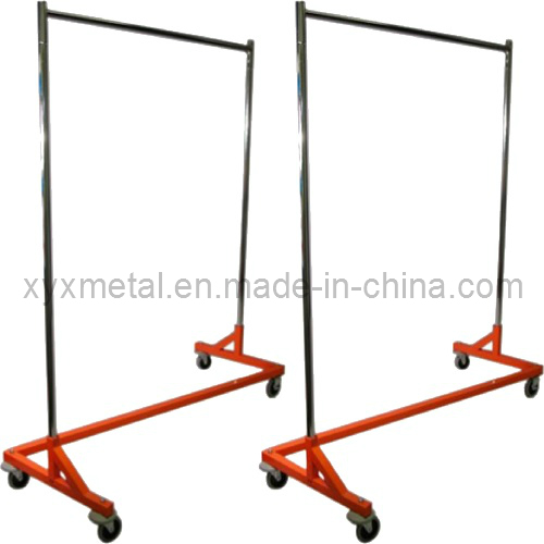 Steel Clothing Rolling Z Base Garment Cloth Metal Clothes Racks Image1