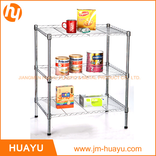 Durable Furniture 3 Tier Metal Wire Shelf Storage Shelving Rack Image1