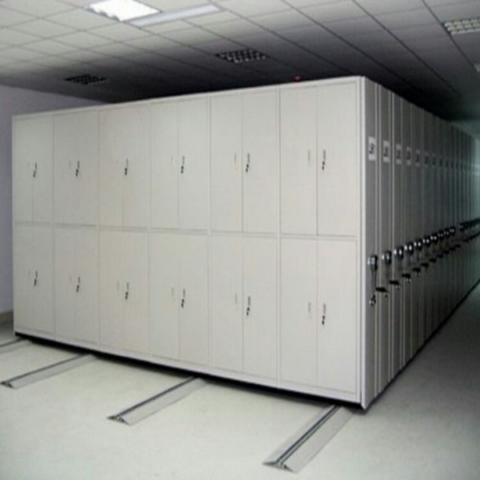 6 Layer Steel Storage Manual Mobile Shelving, Metal Smart Mobile File Rack, Mobile Rack Image1