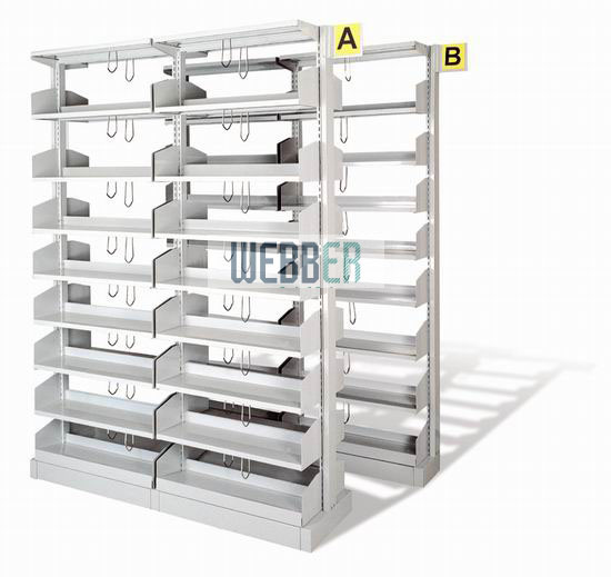 Metal Library Book Storage Racks Image1