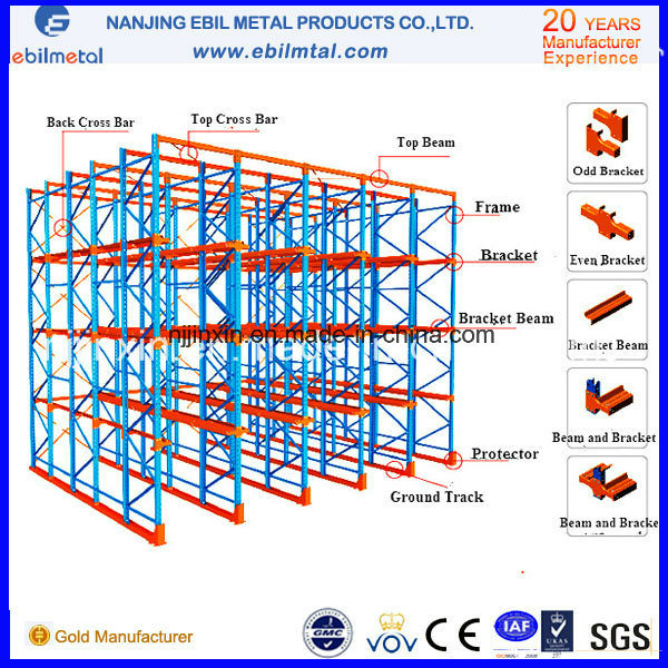 Steel Q235 Drive in Pallet Racking From China (EBILMETAL-DIPR) Image1
