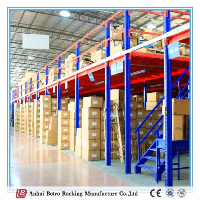 China Metal Steel Powder-Coating Pallet Shelf Supported Mezzanine Rack Image1